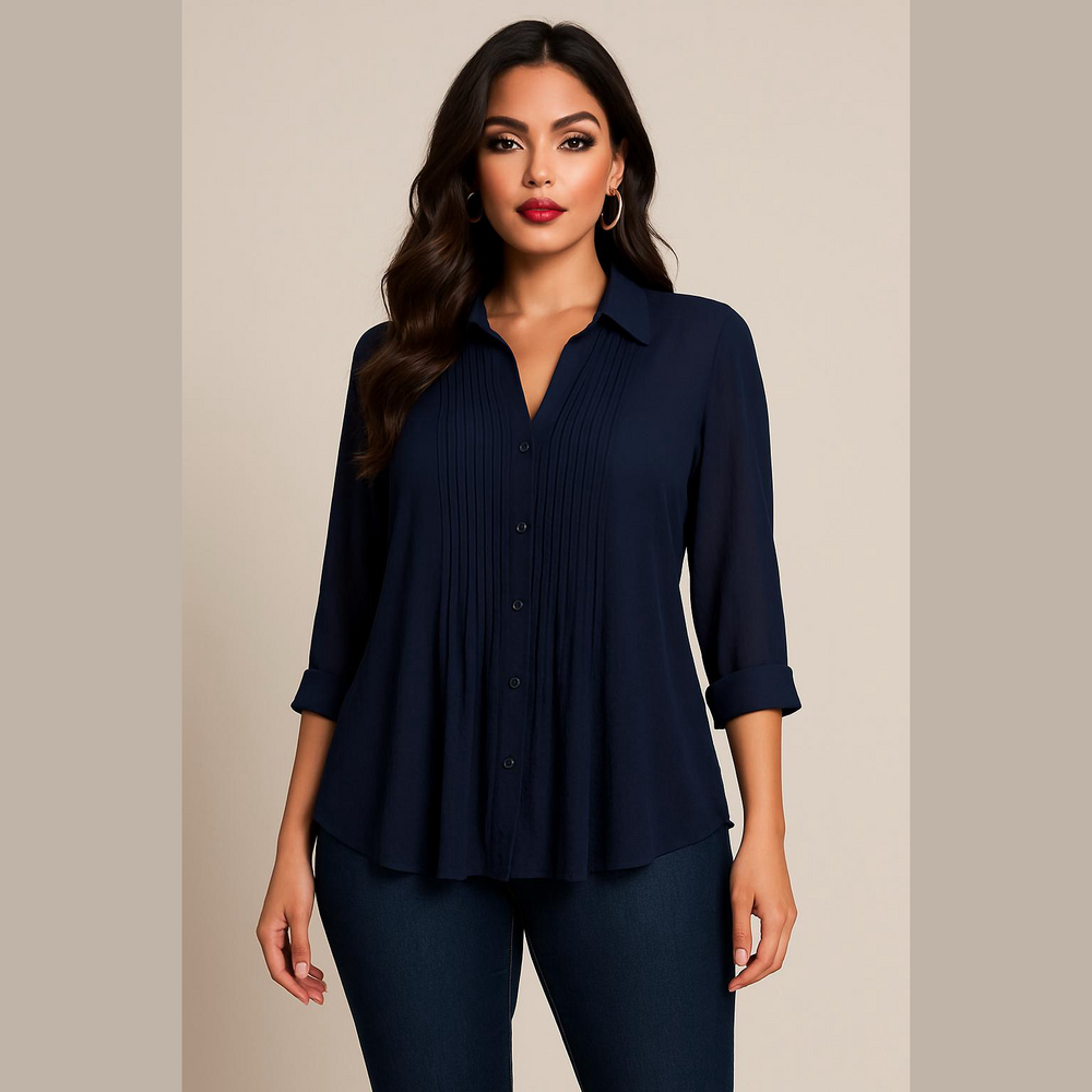 Alfani navy blue button
